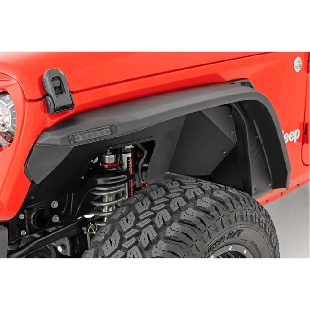 Foran Og Bakskjermerforlengelser Rough Country Led Flat - Jeep Wrangler Jl 4xe 21- - 20