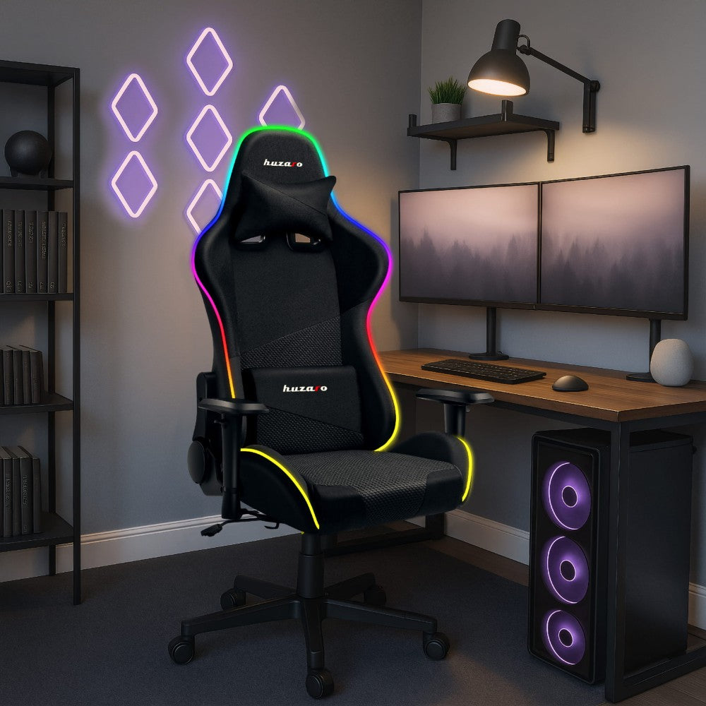Huzaro FORCE 6.3 RGB Mesh – justerbare armlener nærbilde