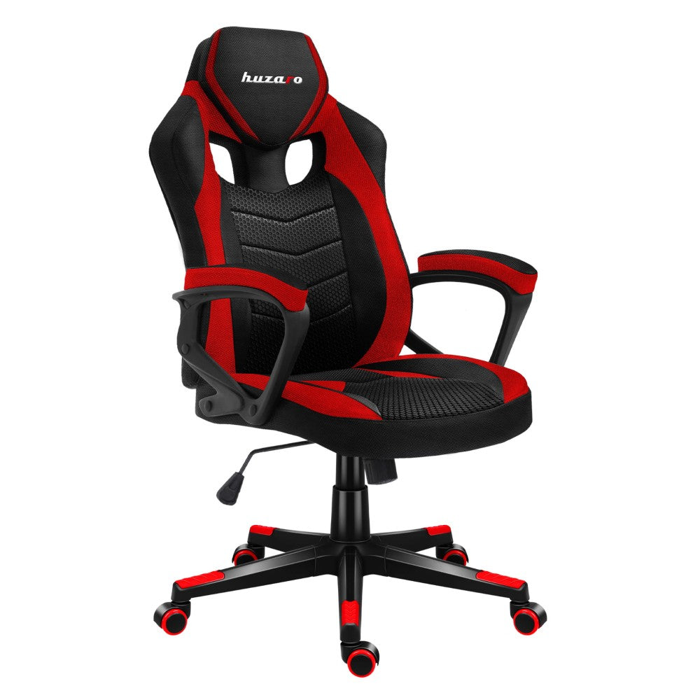 Huzaro Force 2.5 Rød Mesh gamingstol for barn – frontvisning