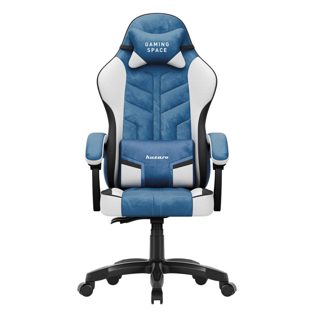 Huzaro Force 2.7 Blue velur gamingstol fra siden