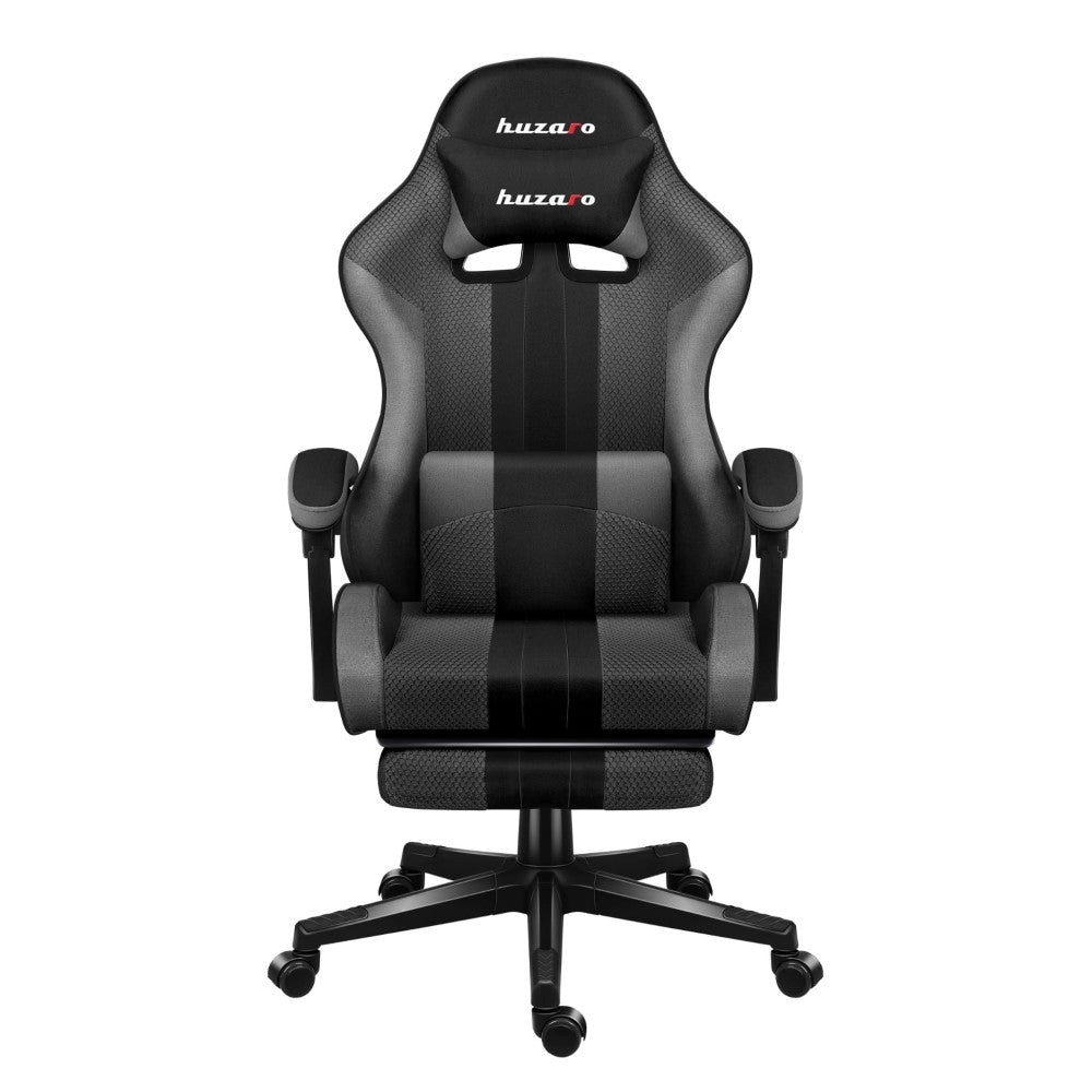 Sideprofil av Huzaro Force 4.7 Grå Mesh med uttrekkbar fotstøtte