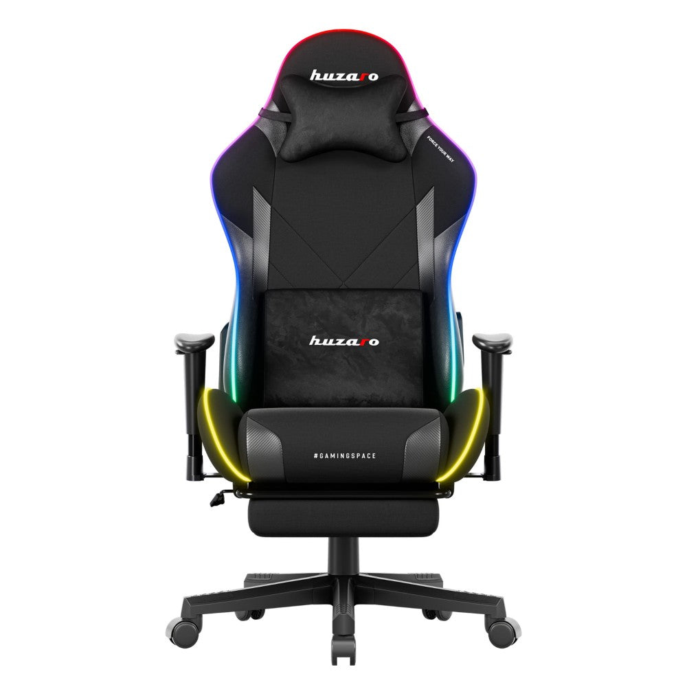 Huzaro Force 5.7 Svart RGB sett fra siden med uttrekkbar fotstøtte
