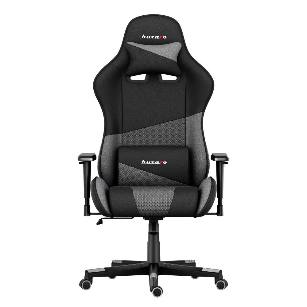 Huzaro FORCE 6.2 grå mesh gamingstol sett fra siden
