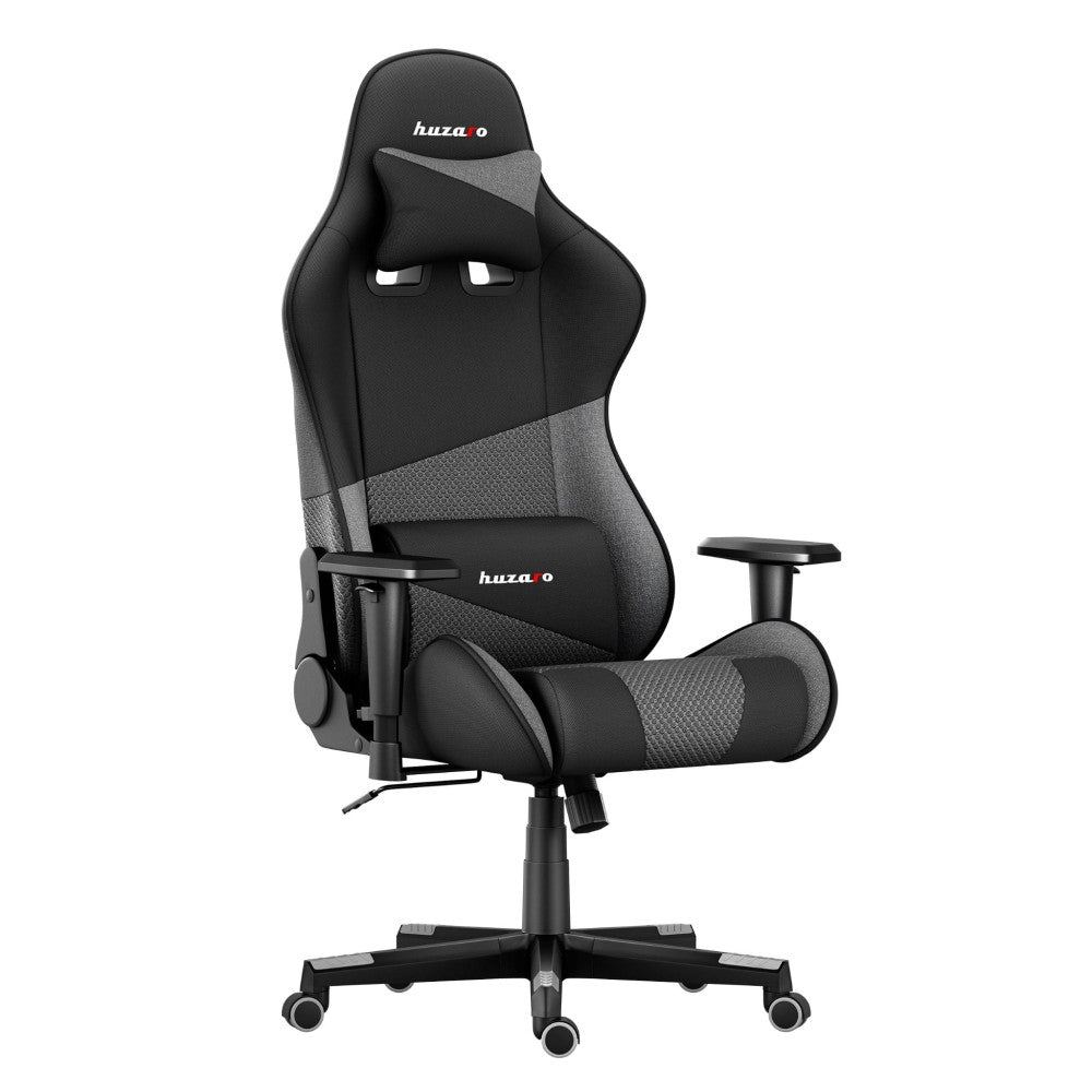 Huzaro FORCE 6.2 Grey Mesh gamingstol sett forfra
