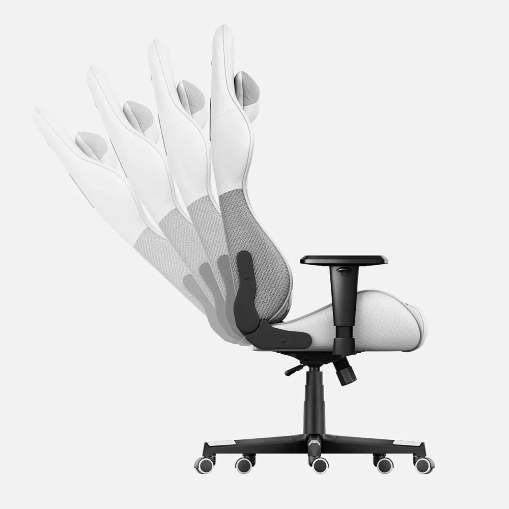 Huzaro FORCE 6.2 hvit mesh – lumbalpute og nakkepute inkludert
