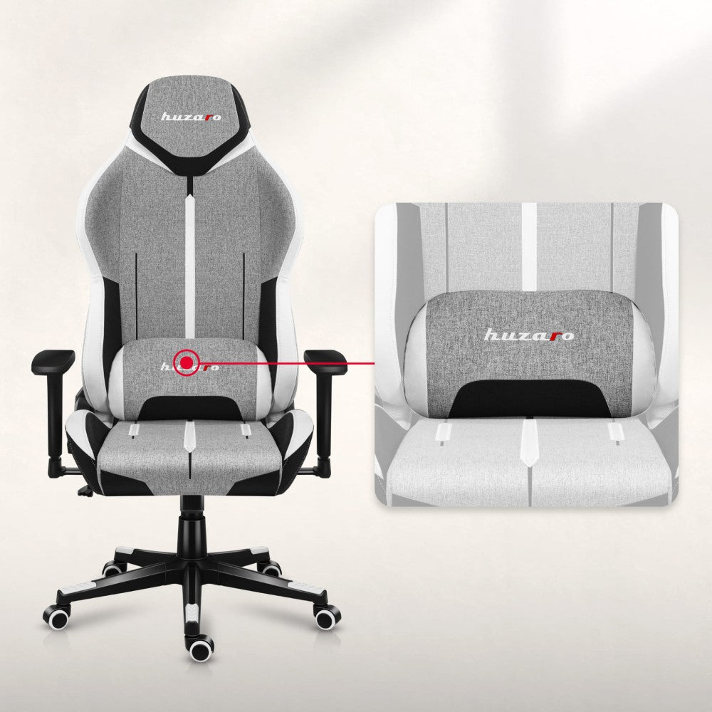 Huzaro Force 7.9 grå mesh – ryggvisning med mesh-materiale