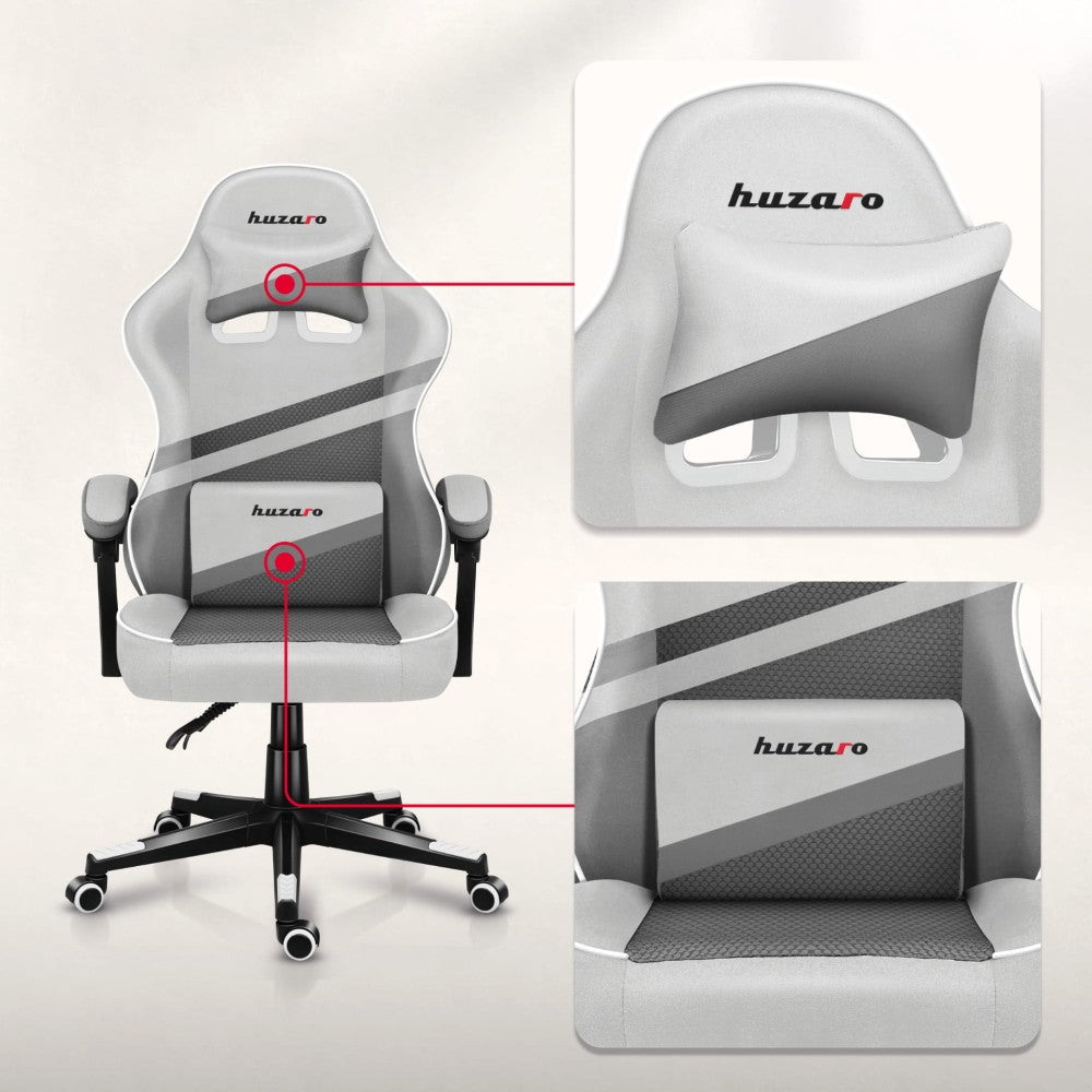 Huzaro FORCE 4.4 White Mesh nærbilde av mesh-trekk