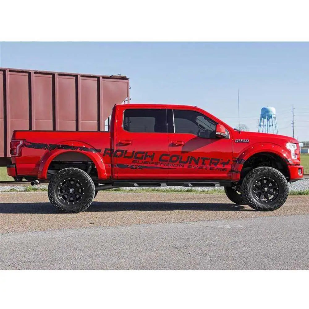 Ford F350 17-22 Side Steps fra Rough Country Ds2 Supercrew Cab