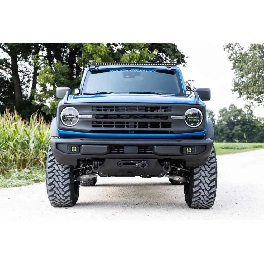 Ford New Bronco 4 d 21- Ekstralys Led 2’’ Kvadratiske Spot Beam Rough Country Black Series