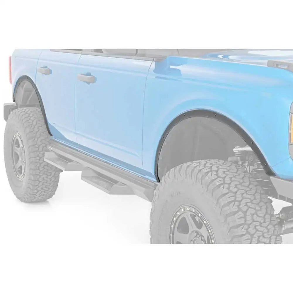 Ford New Bronco 4 d 21- Skjermbredder Kit Rough Country - Slett Framskjermer Og Bakskjermer - 1