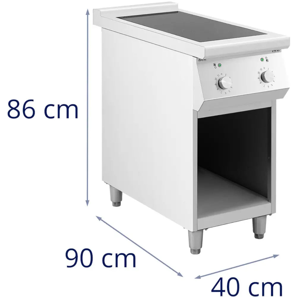 Frittstående Induksjonskomfyr Med 2 Brennere - 8500 w - 8