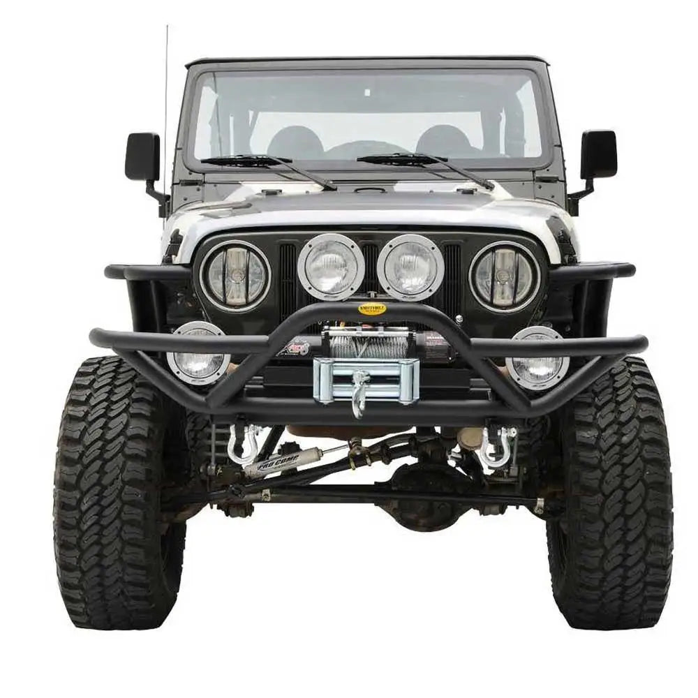 Front Stålrør Støtfanger med Bøffelbjelke Smittybilt Src - Jeep Wrangler Yj 87-95