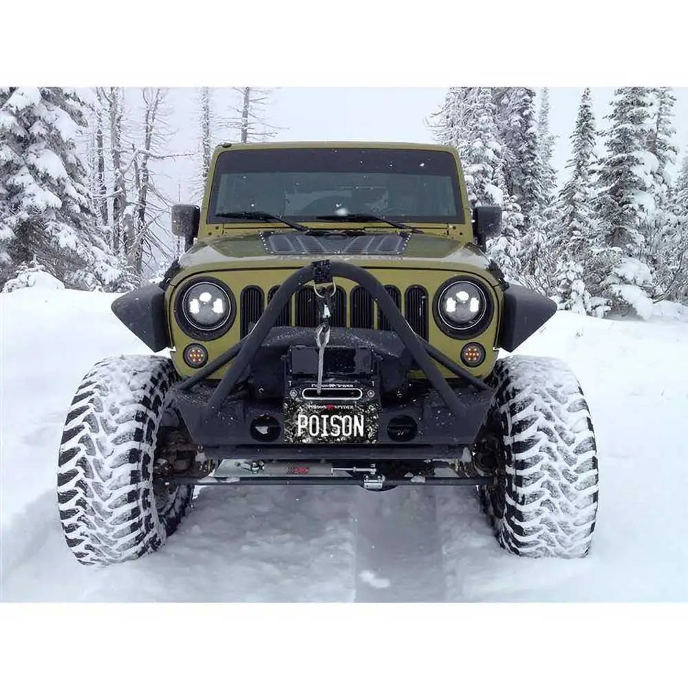 Front Steel Bumper With Bull Bar For Jeep Wrangler Jk 4 d 07-18 - 2