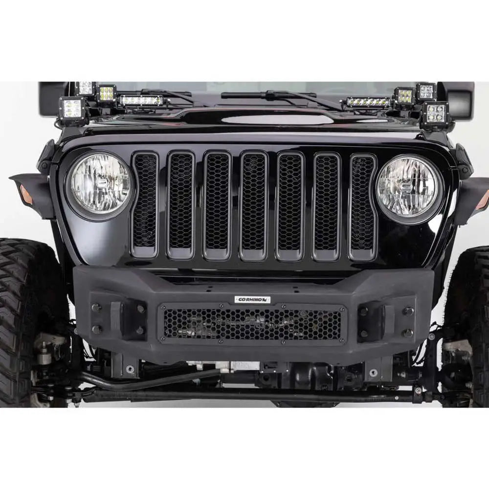 Front Stubby Bumper Go Rhino Rockline - Jeep Wrangler Jl 2 d 18- - 4