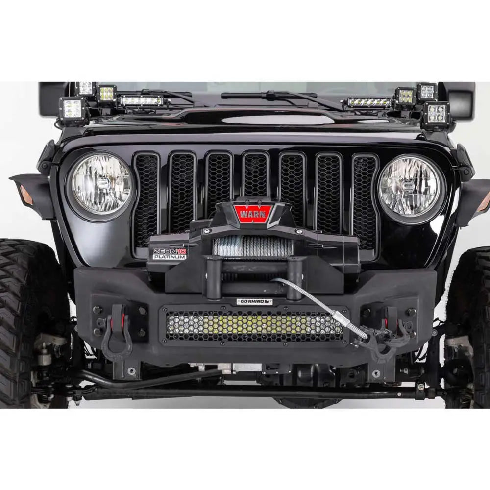 Front Stubby Bumper Go Rhino Rockline - Jeep Wrangler Jl 2 d 18- - 6