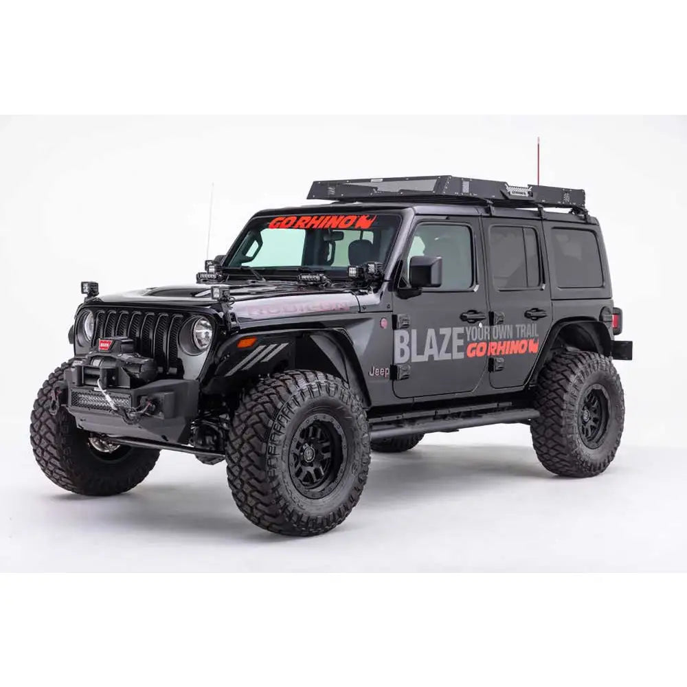 Front Stubby Bumper Go Rhino Rockline - Jeep Wrangler Jl 2 d 18- - 8