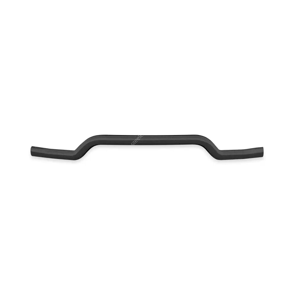 Kufanger til Ford Transit Custom 12-18 i svart matt finish, sett rett forfra mot hvit bakgrunn.