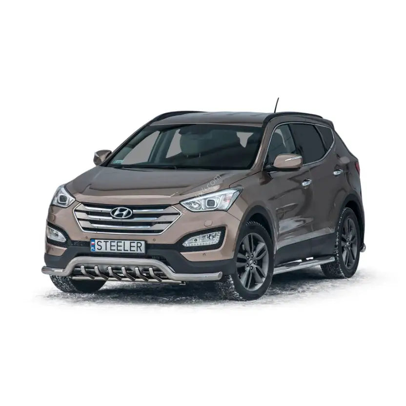 Frontbøyle Hyundai Santa Fe 12-18 Ec Godkjent Lav med Grill