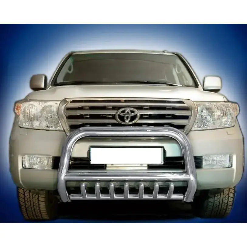 Frontbøyle Toyota Land Cruiser J200 07-12 Ec Godkjent Med Grill - Polert Stål 1