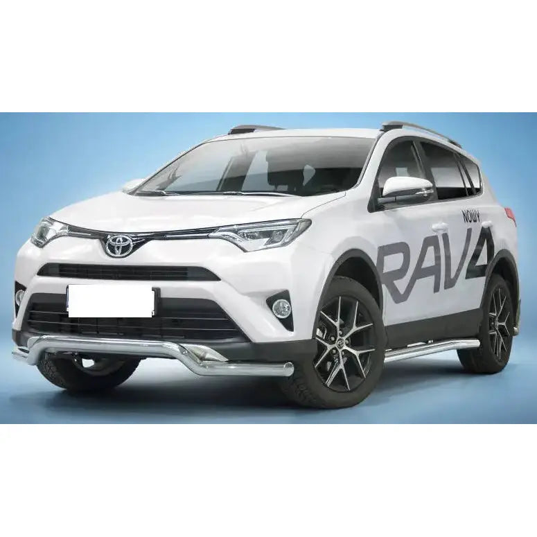 Frontbøyle Toyota Rav4 16-18 Ec Godkjent Lav - Polert Stål 1