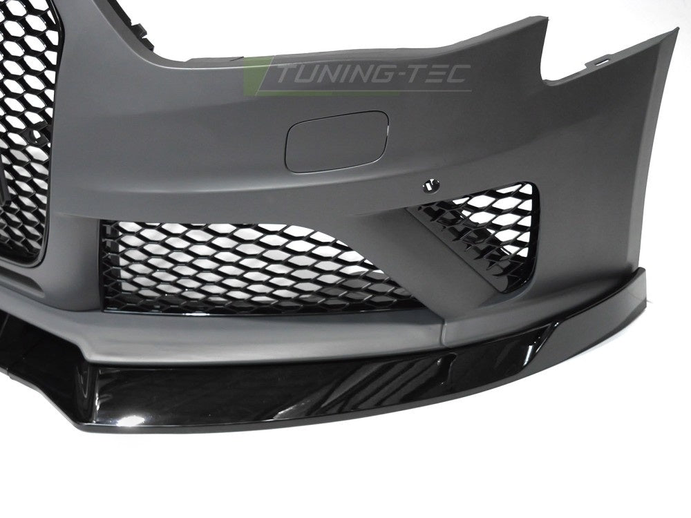 Frontfanger Audi A4 B8 2012–2015 sport PDC komplett sett ovenfra