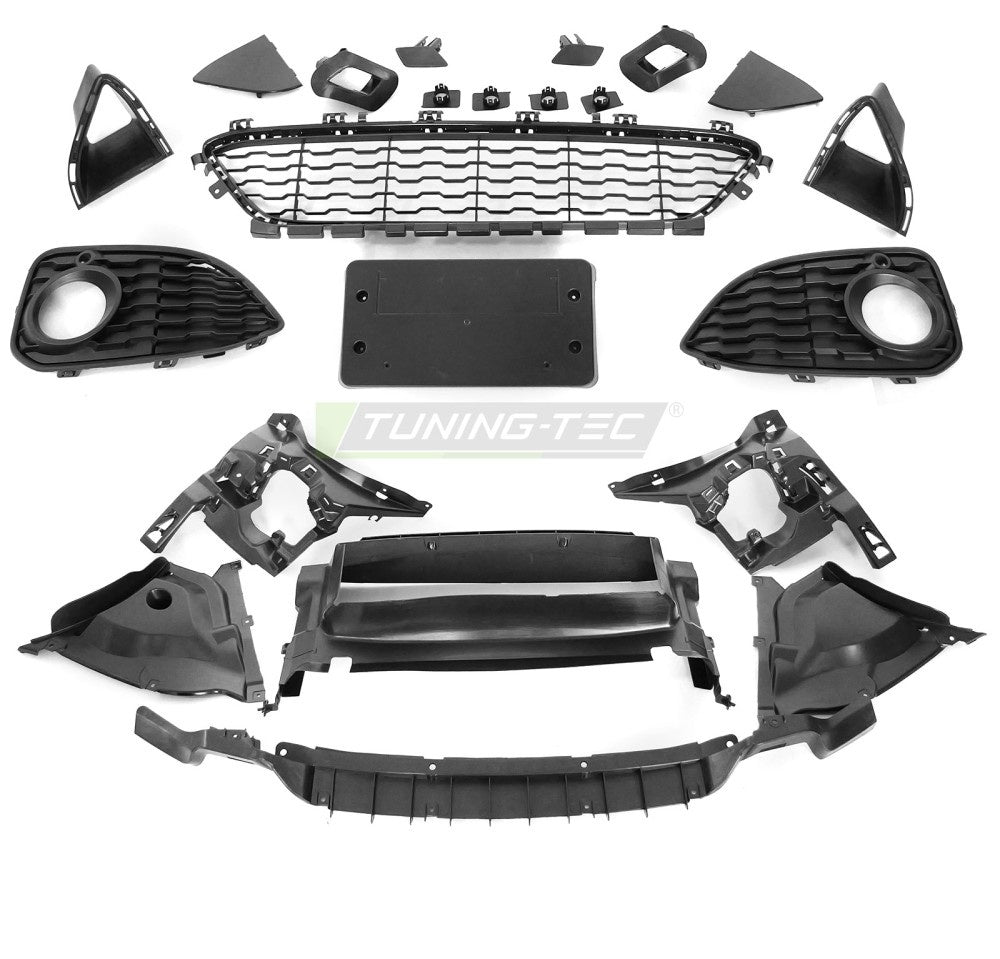 Sport frontfanger BMW 1-Serie F20 F21 LCI med parkeringssensor-utsparinger bakfra