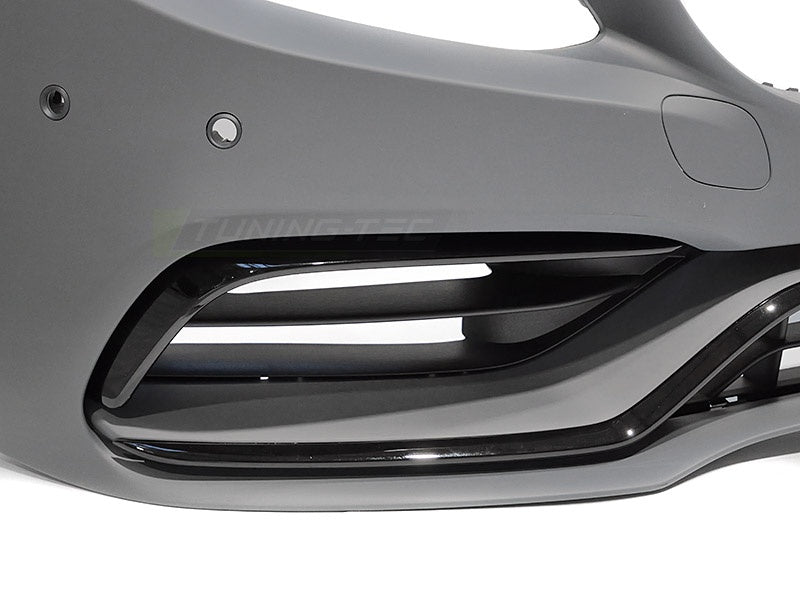 Svart sport frontfanger ZPME40 til Mercedes W205 2018–2020 detaljbilde