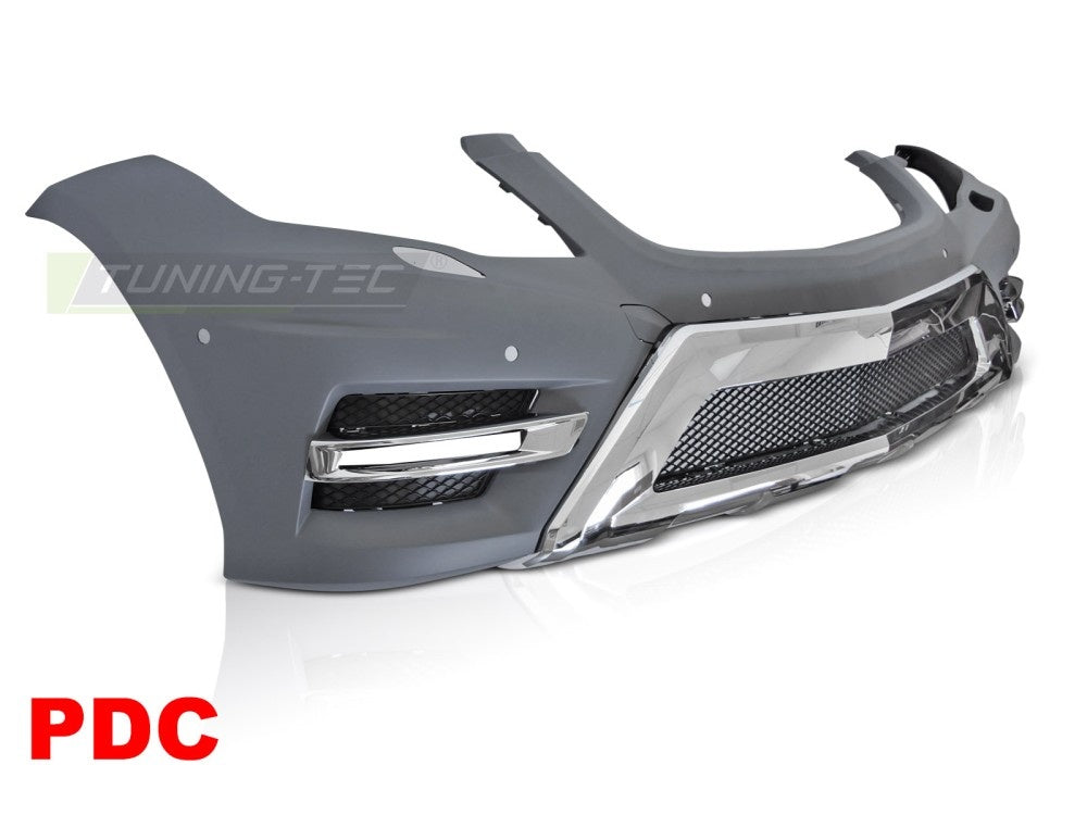 Frontfanger sport-design Mercedes GLK X204 facelift ulakkert nærbilde