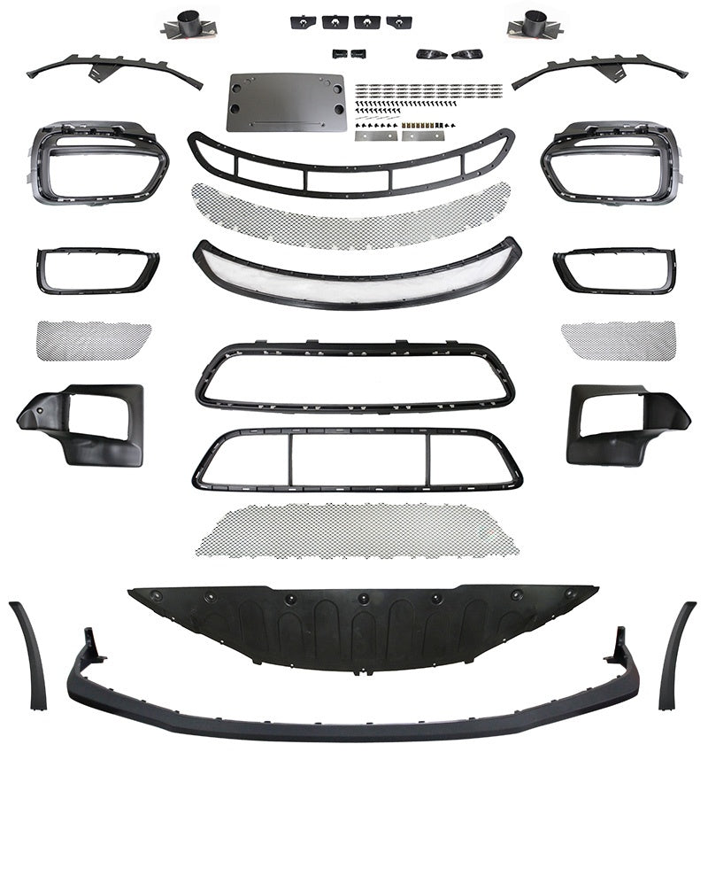 Komplett frontfanger RS-stil for Porsche Boxster 981 2012–2016 bakside monteringspunkter
