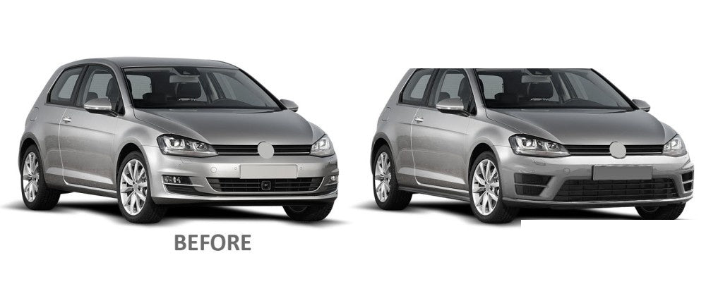 Volkswagen Golf 7 frontfanger ZPVW28 sport-design sidevinkel