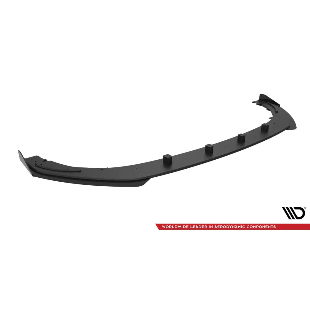 Frontspoiler Street Pro med flaps til Ford Mondeo Sport Mk5 Facelift, sett ovenfra mot hvit bakgrunn.