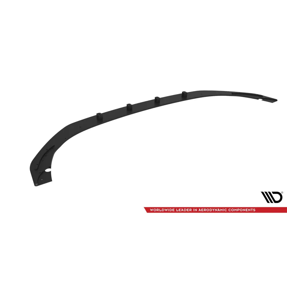 Front splitter Street Pro til Ford Mondeo Sport Mk5, sort plast med fester, hvit bakgrunn.