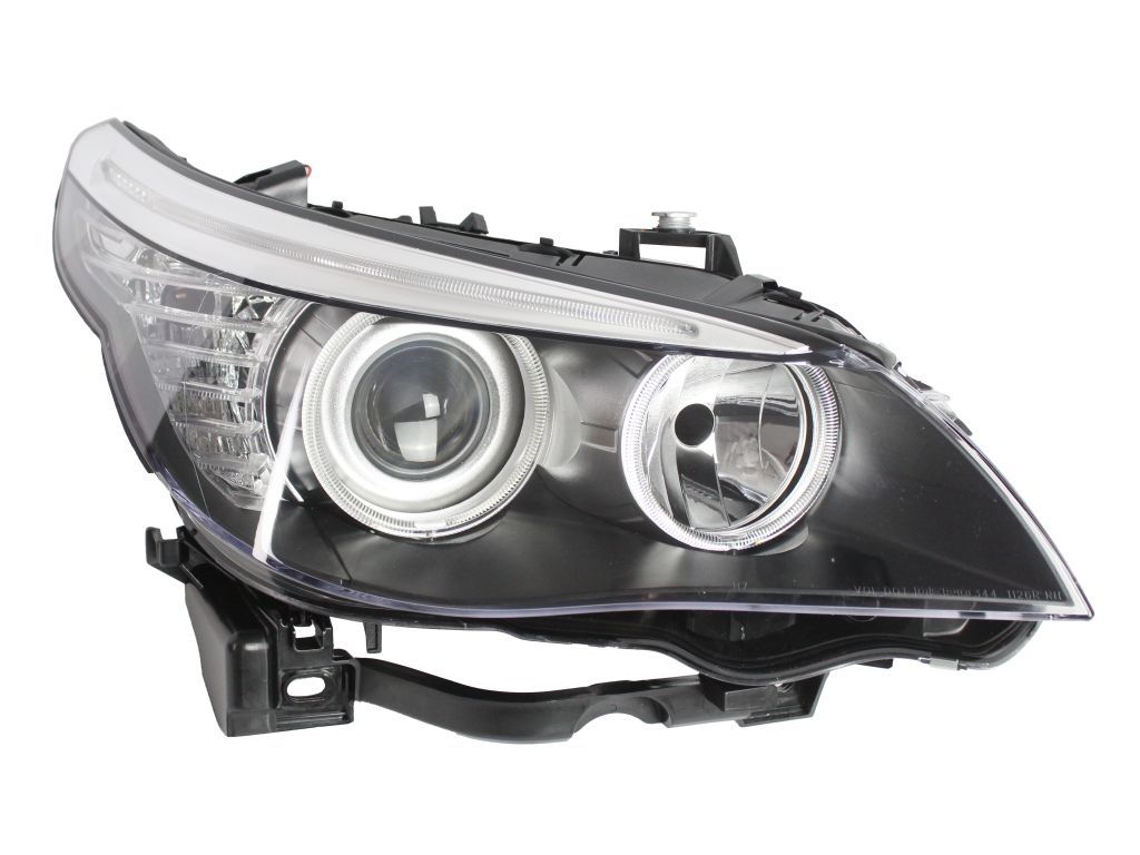 Frontlykt hoyre BMW E60 E61 LCI 2007-2010 DEPO H7 LED svart innfatning