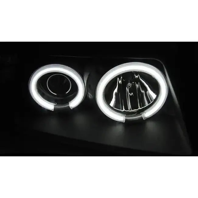 Frontlykter Audi A3 8l 08.96-08.00 Angel Eyes Ccfl Black - 6