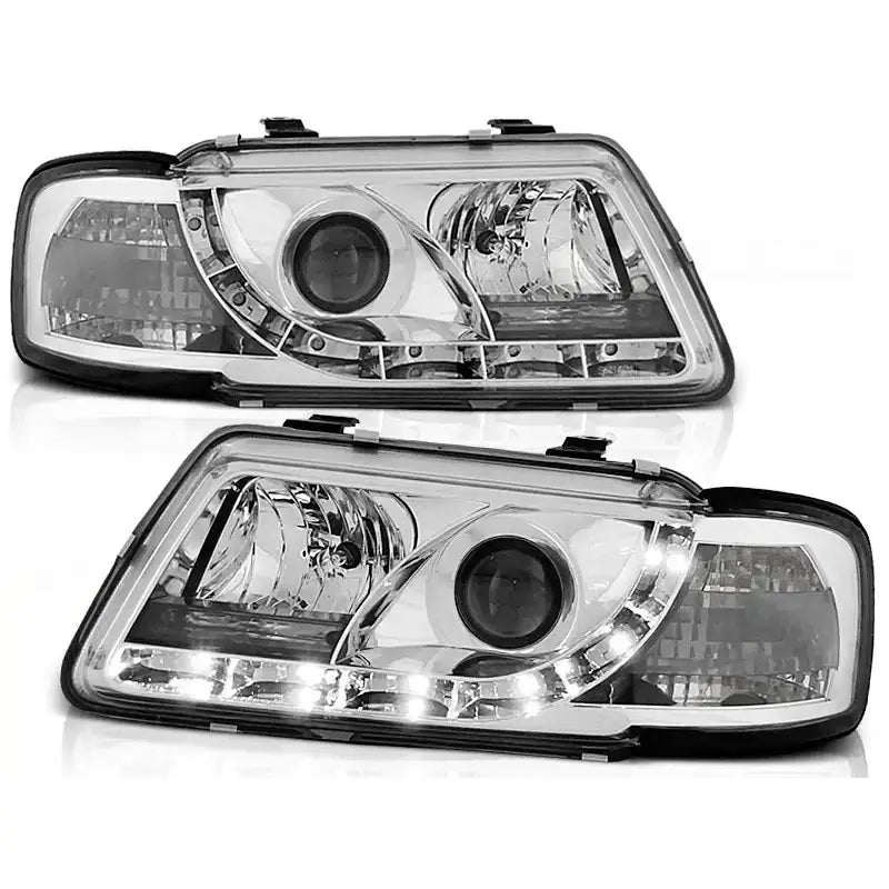 Frontlykter Audi A3 8l 08.96-08.00 Chrome - 1