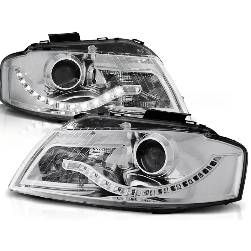 Frontlykter Audi A3 8p 05.03-03.08 Chrome V3 - 2