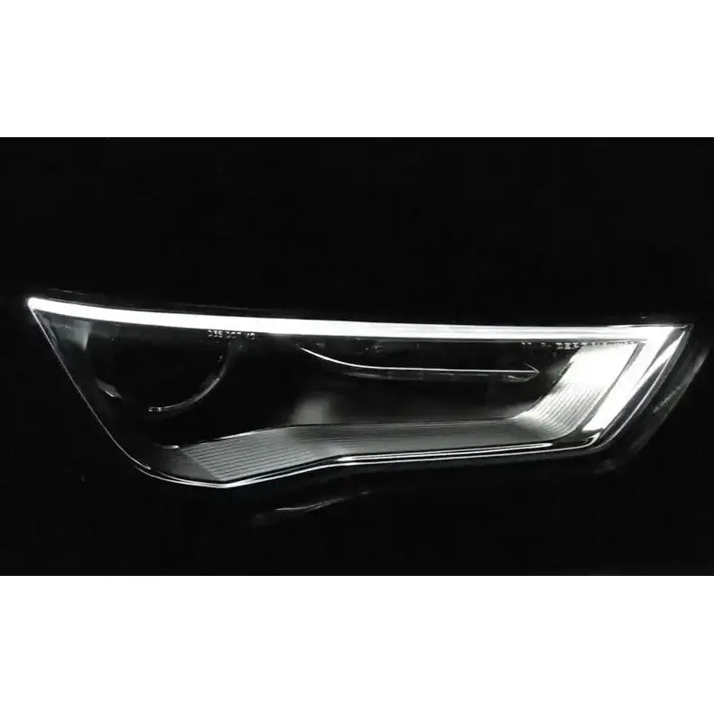 Frontlykter Audi A3 8v 12-16 Tube Light Black Led - 2