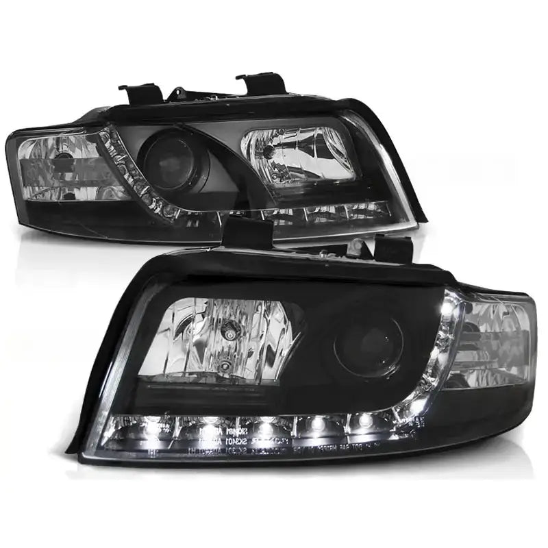 Frontlykter Audi A4 10.00-10.04 Daylight Black Led - 1