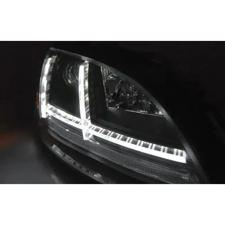 Frontlykter Audi Tt 06-10 8j Black Led Seq - 3