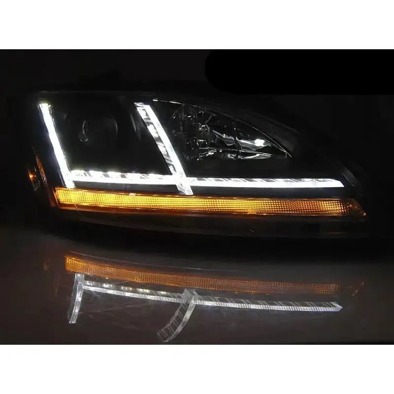 Frontlykter Audi Tt 06-10 8j Black Led Seq - 4