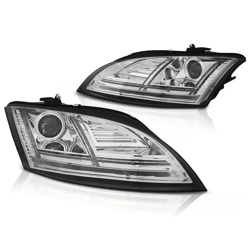 Frontlykter Audi Tt 10-14 8j Chrome Led Seq Hid Afs Drl - 1