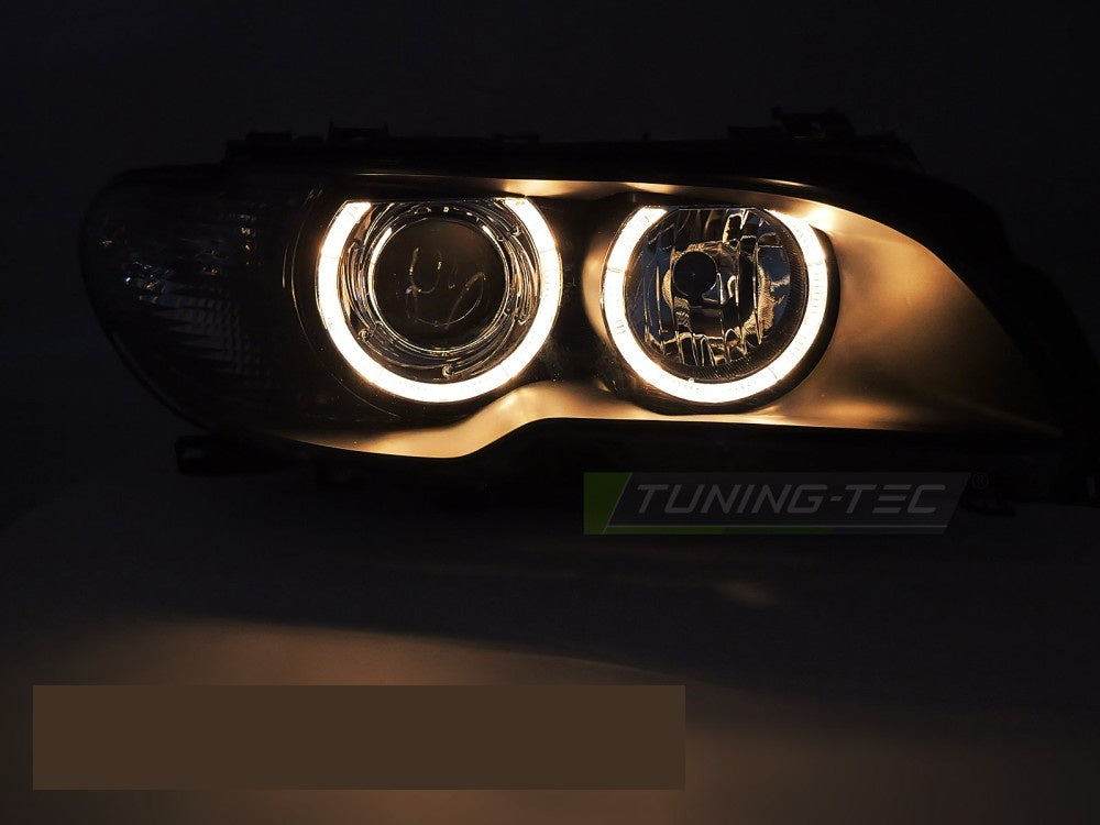 Angel Eyes xenon frontlykt bakside med tilkoblinger for BMW E46 Coupe og Cabrio