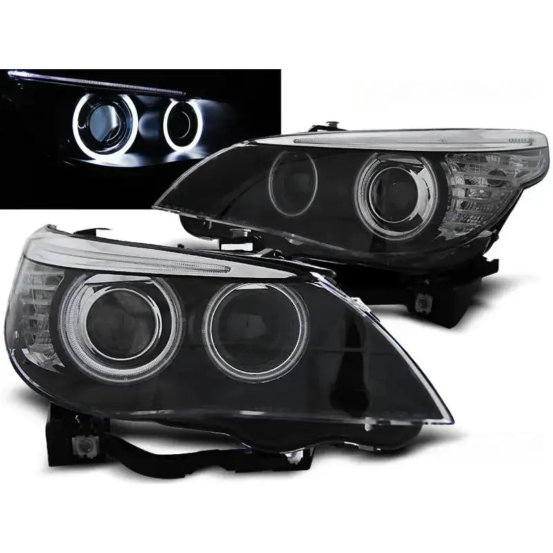 Frontlykter Bmw E60/e61 03-04 Dual Black