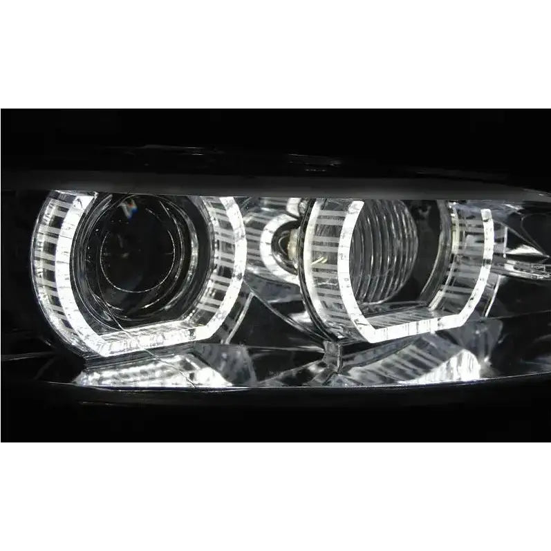 Frontlykter Bmw E92/e93 06-10 Angel Eyes Led Chrome Afs Hid - 3