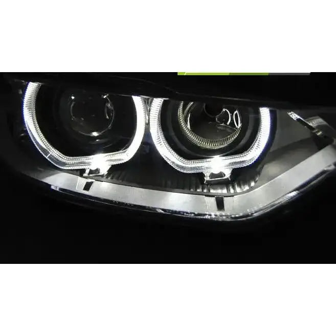 Frontlykter Bmw F30/f31 10.11 05.15 Angel Eyes Led Black - 3