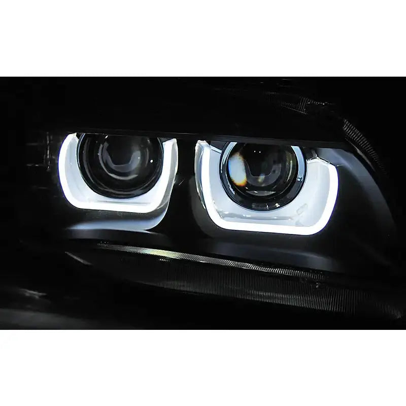 Frontlykter Bmw X1 E84 08.12-01.14 Tube Light Black Xenon - 5