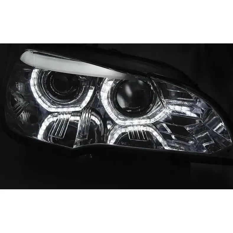 Frontlykter Bmw X5 E70 07-10 Ae Drl Led Chrome Afs Hid - 5