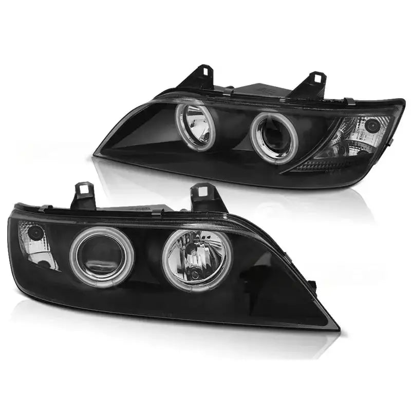 Frontlykter Bmw Z3 01.96-02 Angel Eyes Ccfl Black - 2