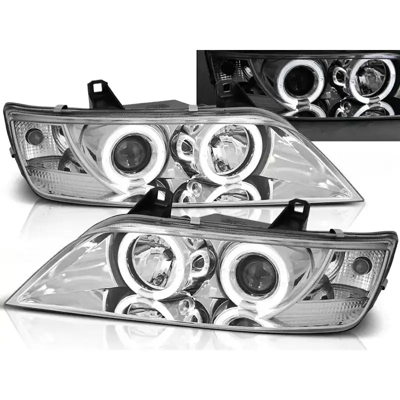 Frontlykter Bmw Z3 01.96-02 Angel Eyes Chrome