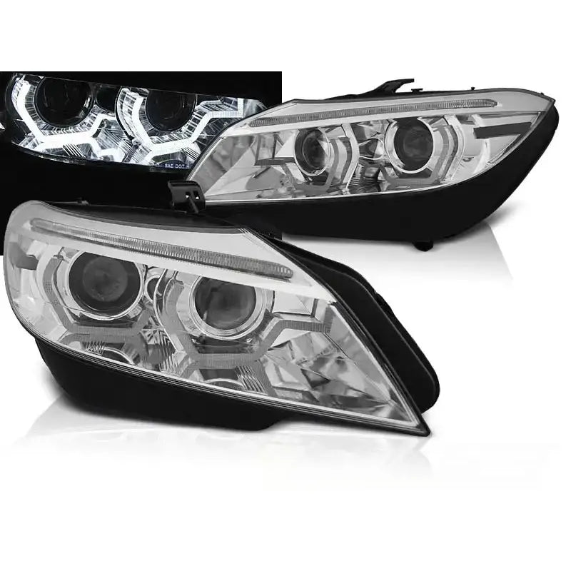 Frontlykter Bmw Z4 E89 09-13 Hid Drl Chrome Led Seq